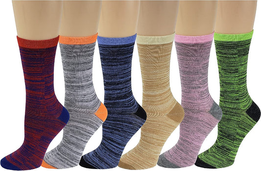 Sumona women’s messy design novelty crew socks with bright patterns