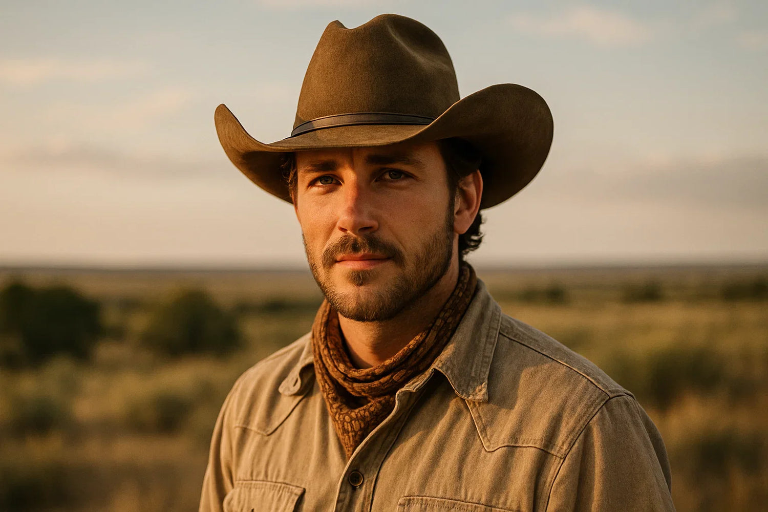 A Man wearing cowboy hats