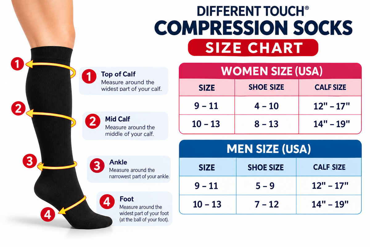 Compression Knee High Socks | Spring Floral Design | Women (6 Pairs)