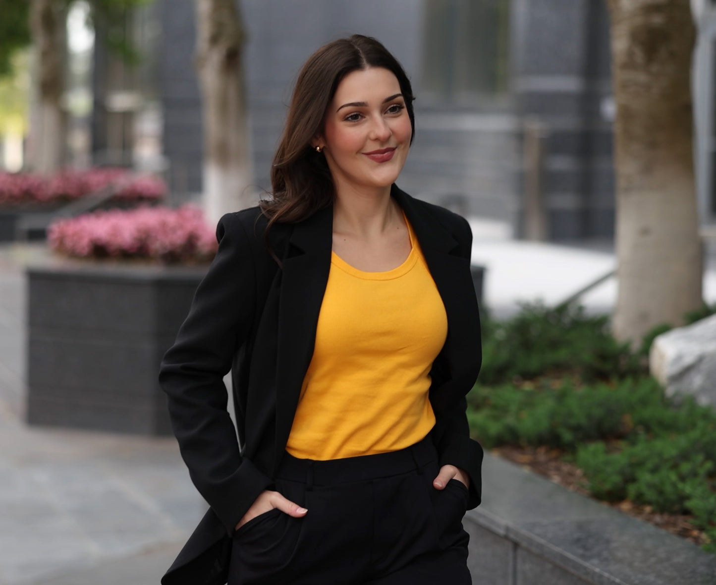 Different Touch Wide Trim Women's Tank Top - Stylish & Comfortable