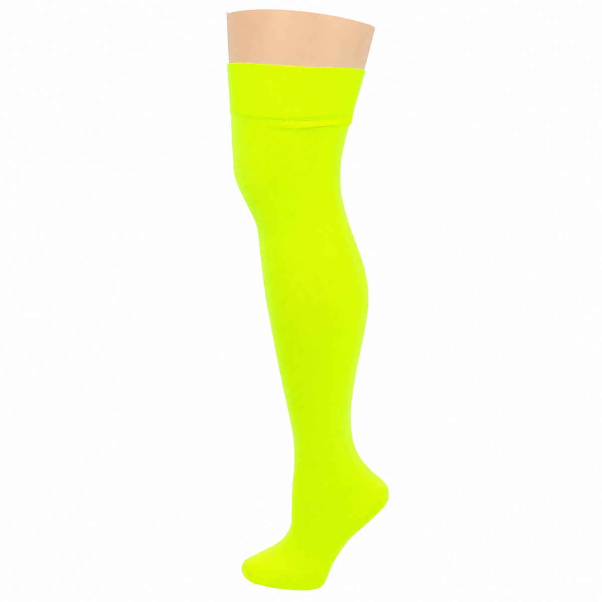 Neon_Lime_Thigh-High_Sock_Display