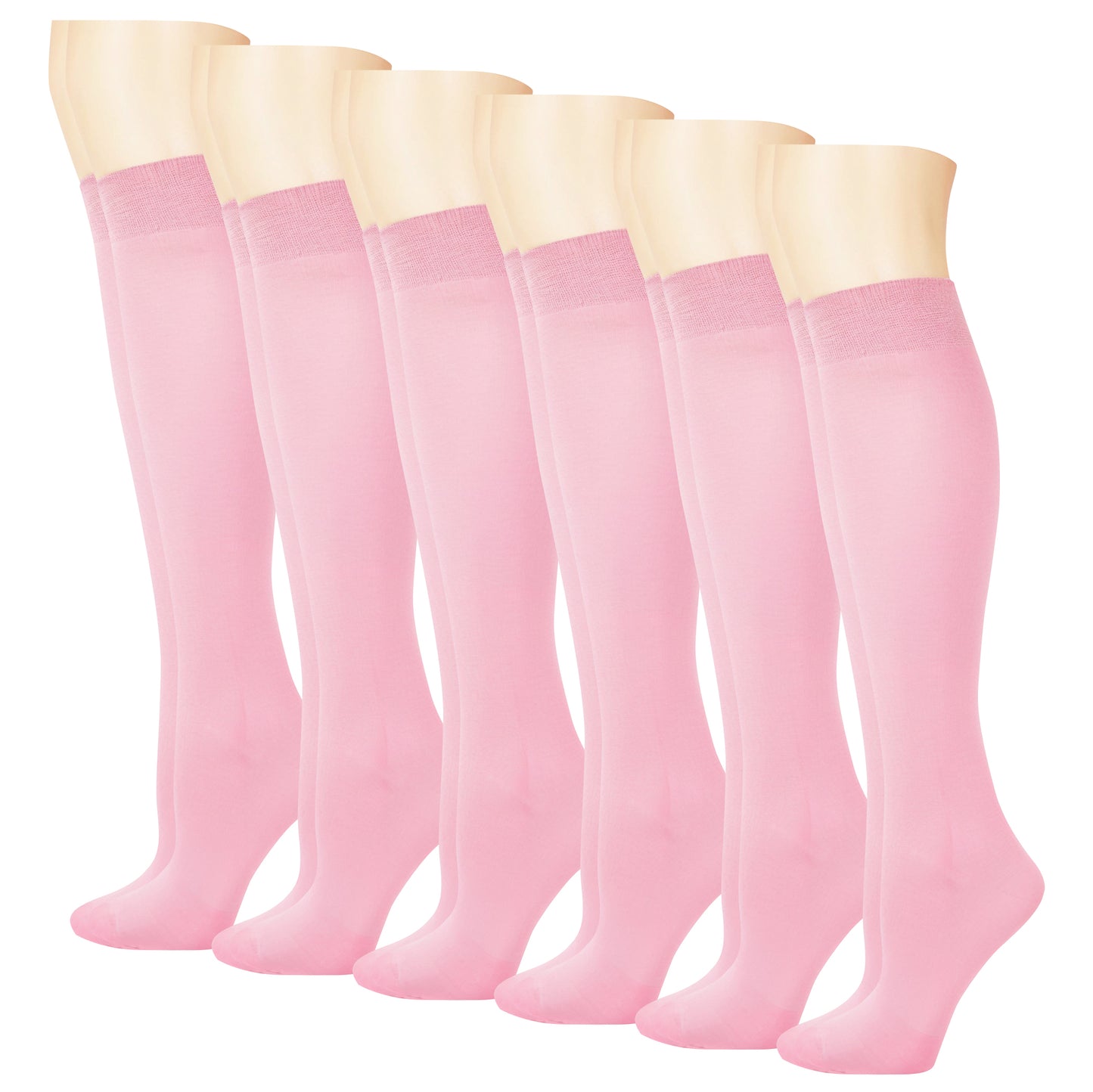 Knee-High Trouser Socks | Opaque Assorted | Sumona Womens (12 Pairs)