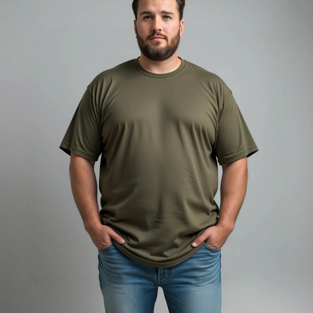 Different Touch Long Length T-Shirt| Big & Tall| 100% Cotton| Pre-Shrunk