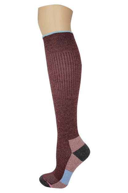 Compression Knee-High Socks for Women | Outdoor Half-Cushion | 8–15 mmHg | Dr. Motion (1 Pair)