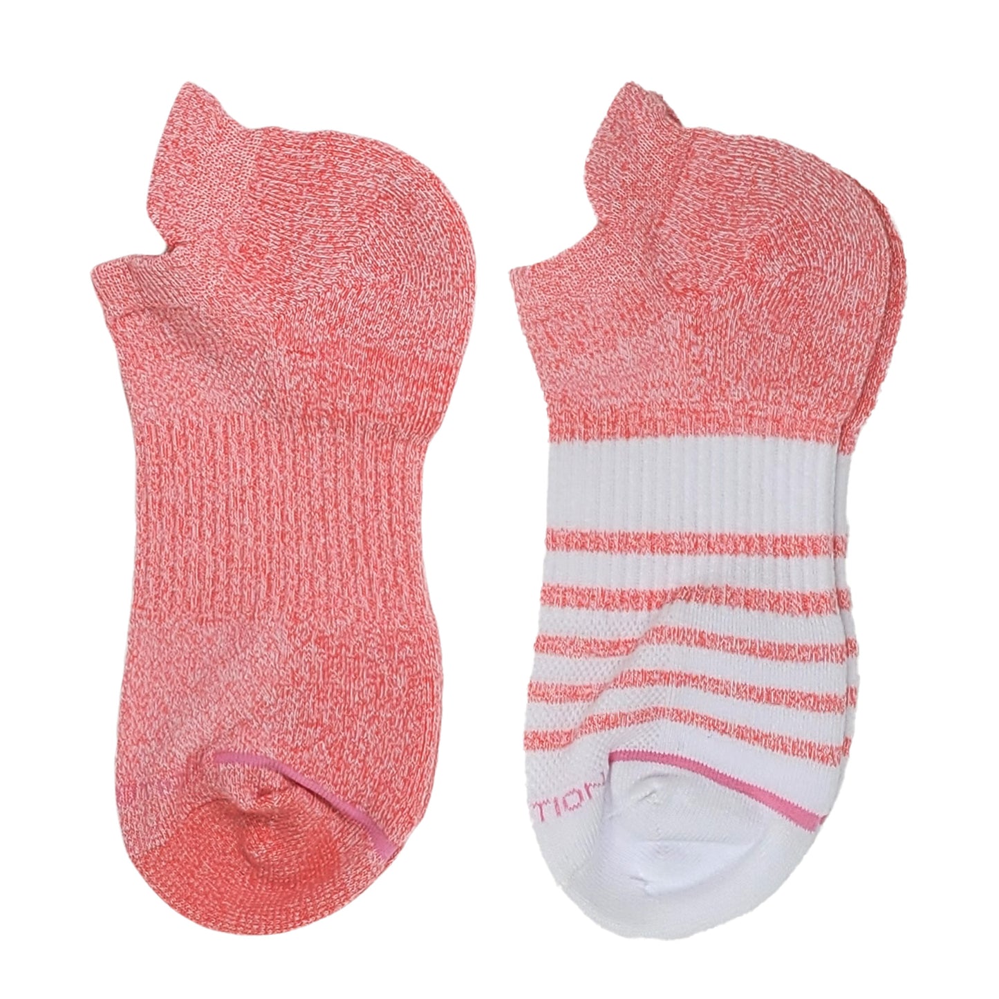 Ankle Compression Socks | Dr Motion Socks | Contrast Stripes (2 Pack)