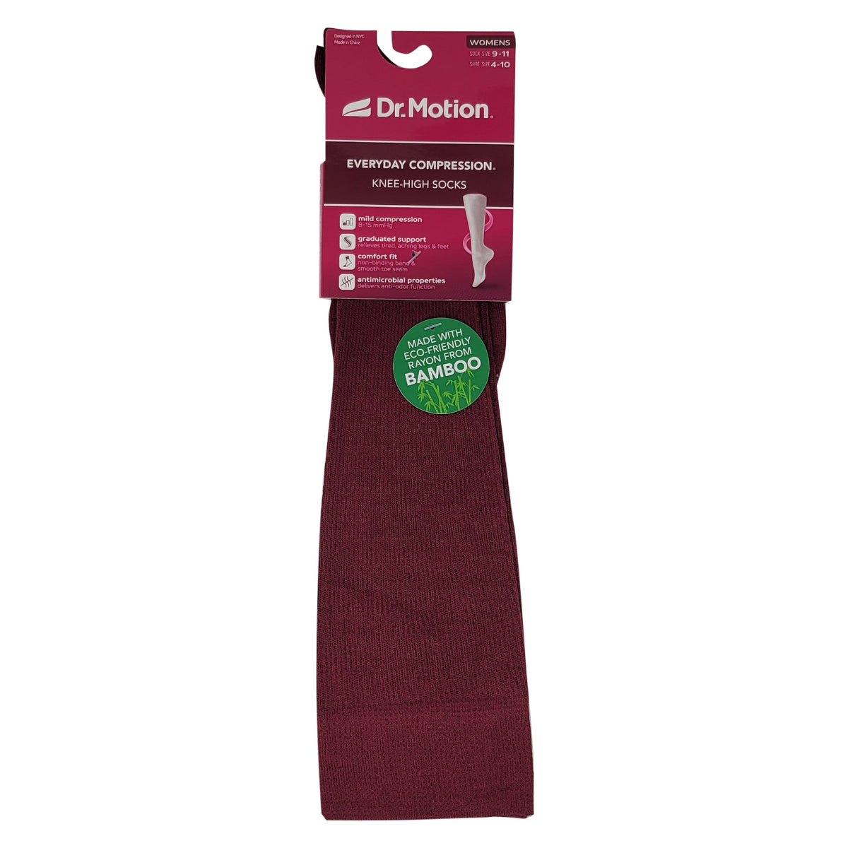 Mild compression knee-high socks for women circulation support
