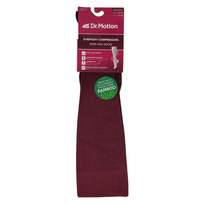 Mild compression knee-high socks for women circulation support