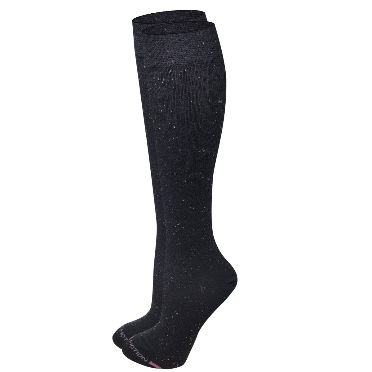 Women’s compression knee-high socks with 8–15 mmHg support made with WickWell yarn