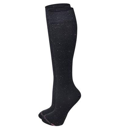 Women’s compression knee-high socks with 8–15 mmHg support made with WickWell yarn