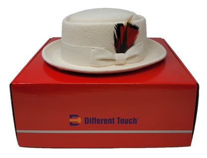 white fedora hat