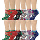 Low Cut Socks | Christmas Design | Women 12 Pairs