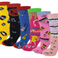 Women’s colorful fancy Music design novelty crew socks – 6-pair pack