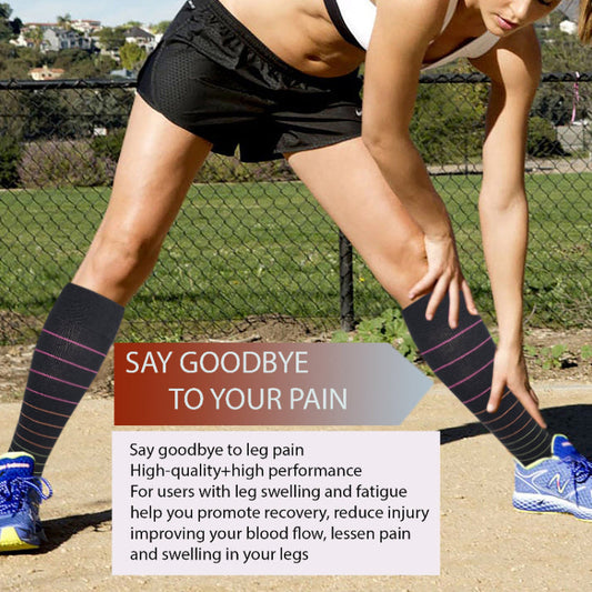 lwomen compression socks 8-15 mmHg Dr Motion knee high