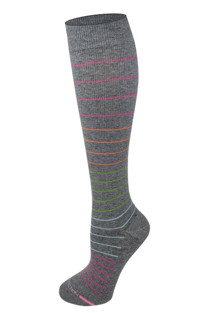 Dr Motion mild compression socks pin stripe design