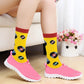 Sumona women’s colorful novelty crew socks with Music patterns